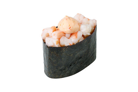 Острые суши с тигровой креветкой