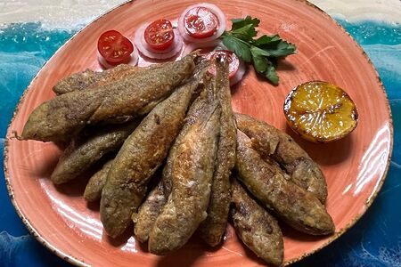 Жареная барабуля на двоих