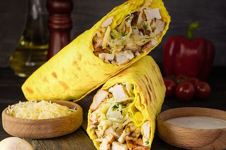 Шаурма Сырная на углях