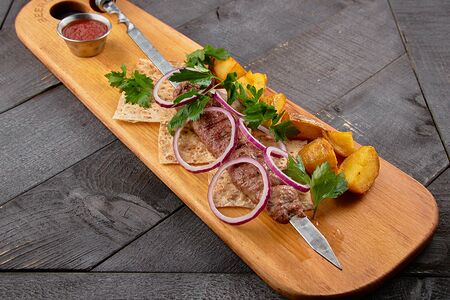 Люля-кебаб из говядины и свинины