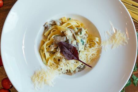 Феттуччини с грибами