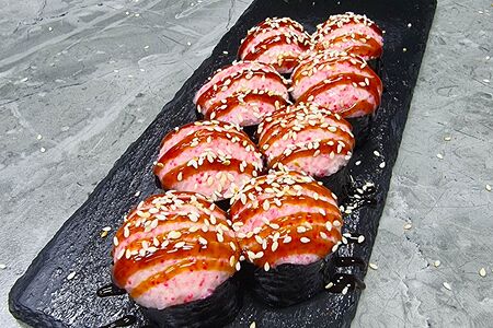 Запеченный с креветкой