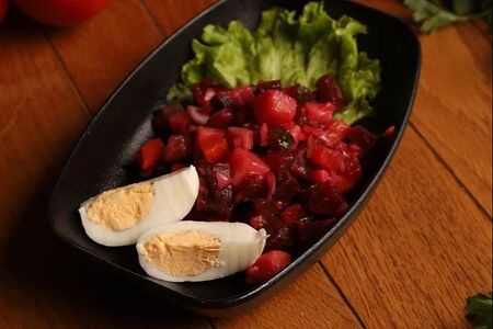 Винегрет с яйцом