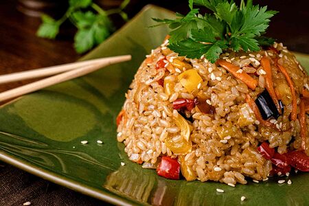 Тяхан с овощами