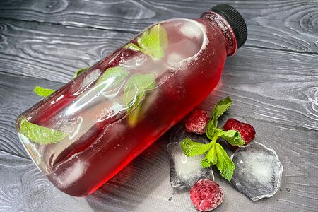 Лимонад малина и мята