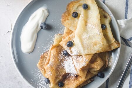 Блины с заварным кремом