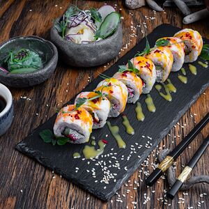 Манго с креветкой