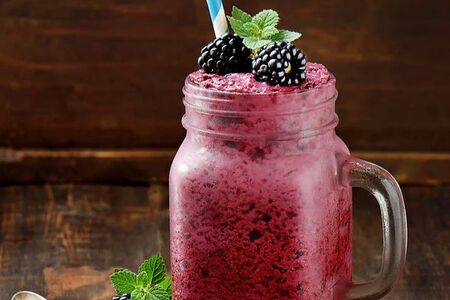 Смузи ежевика-банан