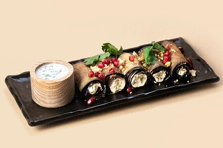 Рулетики из баклажанов