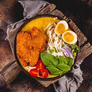 Рамен с желтым карри