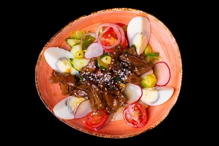 Салат с говядиной терияки