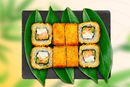 Ролл Темпура с лососем