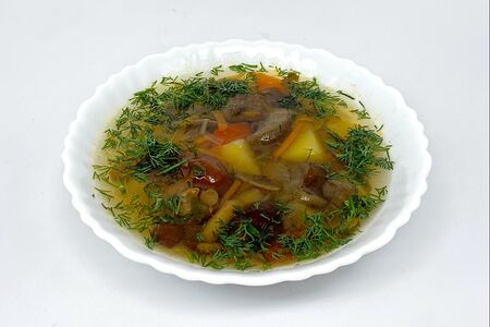 Грибной суп с лесными грибами