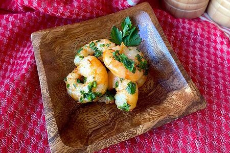 Жареные тигровые креветки