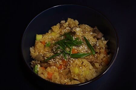 Рис с курочкой в соусе терияки