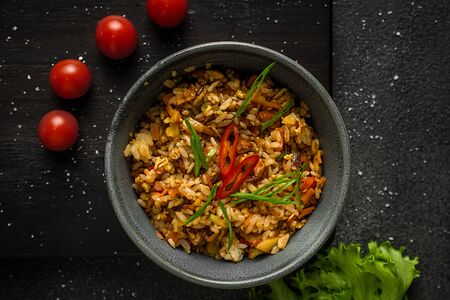 Тяхан с овощами