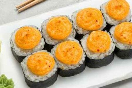 Запеченный острый с крабом