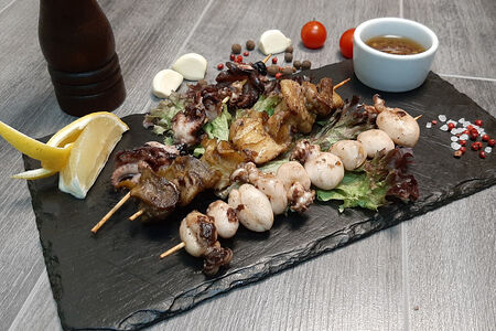 Шашлычки из морепродуктов