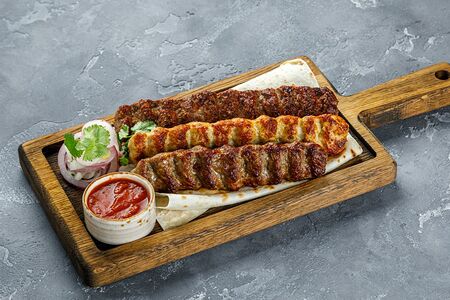 Люля-кебаб свинина-говядина