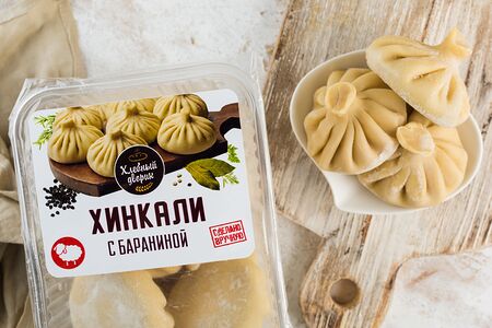 Хинкали с бараниной ручной лепки