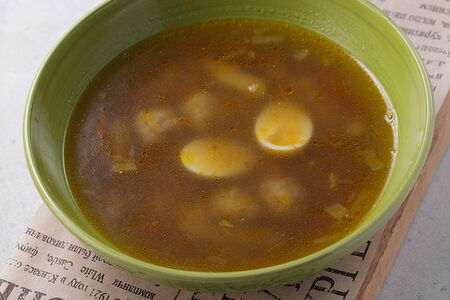 Супчик куриный с фрикадельками