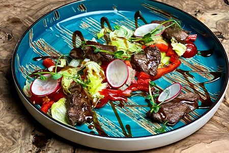 Салат из телятины под соусом Терияки