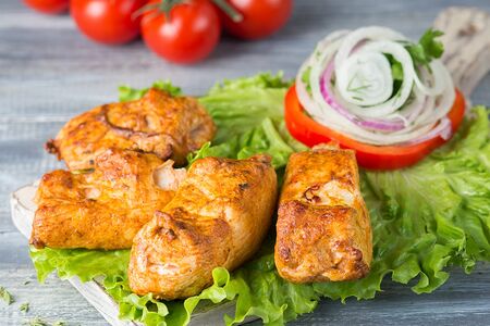 Шашлык из куриной грудки