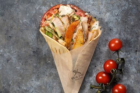 Двойной Роб рой в греческой пите с филе цыплёнка