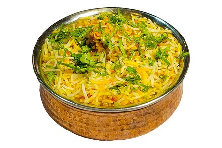 Индийский плов с курицей Чикен Бирьяни 