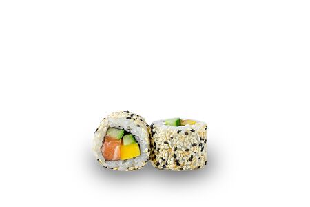 Лосось и огурец