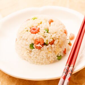 Рис с креветками и овощами