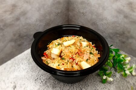 Тяхан с курицей