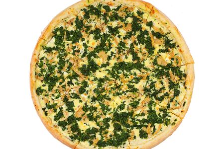 Пицца Грибы и шпинат