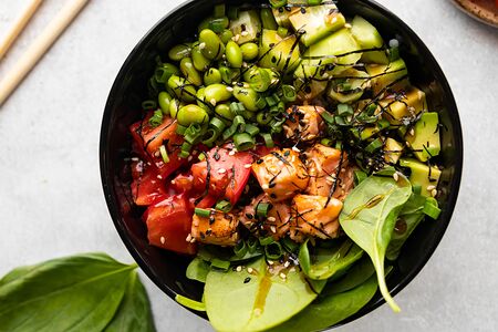 Поке с лососем