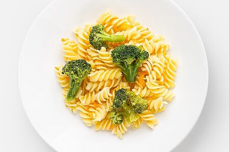 Макароны с овощами
