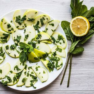 Зеленое яблоко, мята, лимон