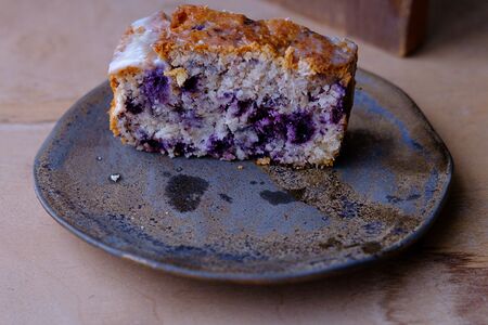 Веганский кекс с голубикой