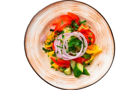 Салат домашние овощи