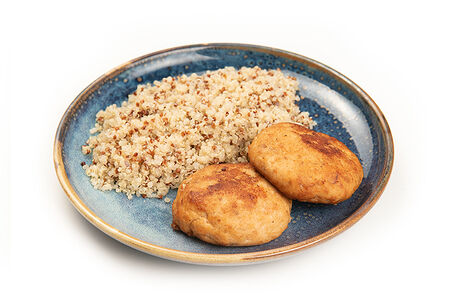 Котлеты из горбуши с киноа