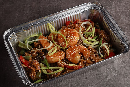 Тяхан с креветкой