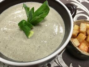 Крем-суп из свежих шампиньонов