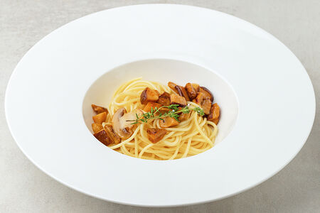 Паста с белыми грибами