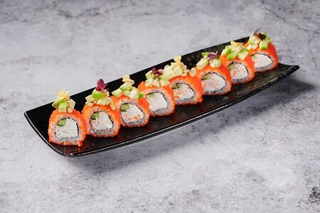 С крабом и авокадо