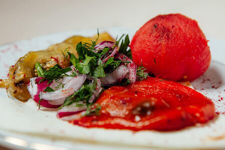 Овощи жареные на углях