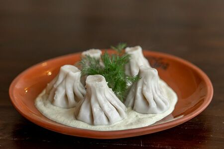 Хинкали с северными креветками