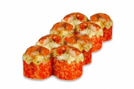 Ролл Запеченный с королевской креветкой