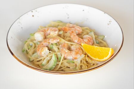 Паста с креветками