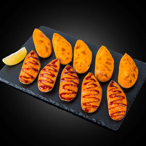 Ассорти из запеченных мидий