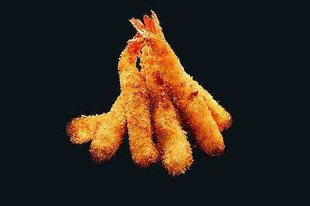 Тигровые креветки в кляре