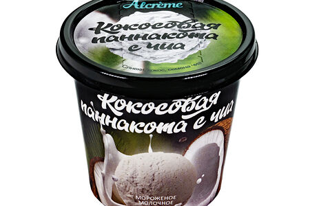 Кокосовая панна котта с чиа